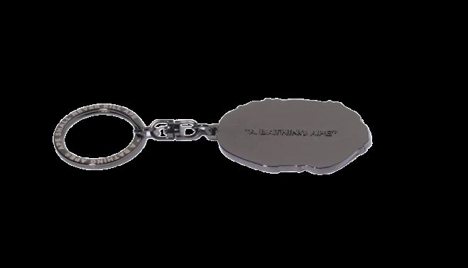 APE HEAD METAL KEYCHAIN BLACK